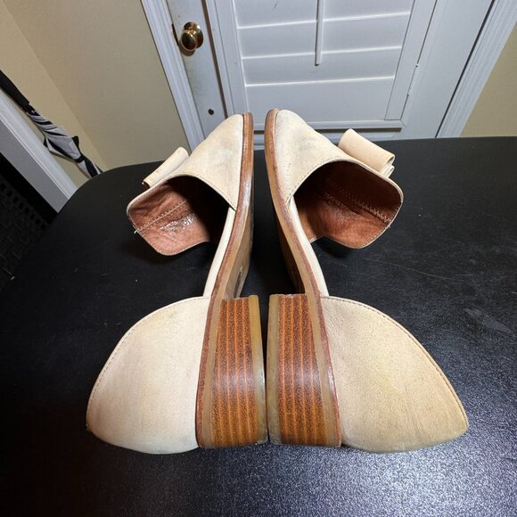 Jeffrey Campbell size 8.5 open case tan suede flat  slip on - Picture 10 of 12